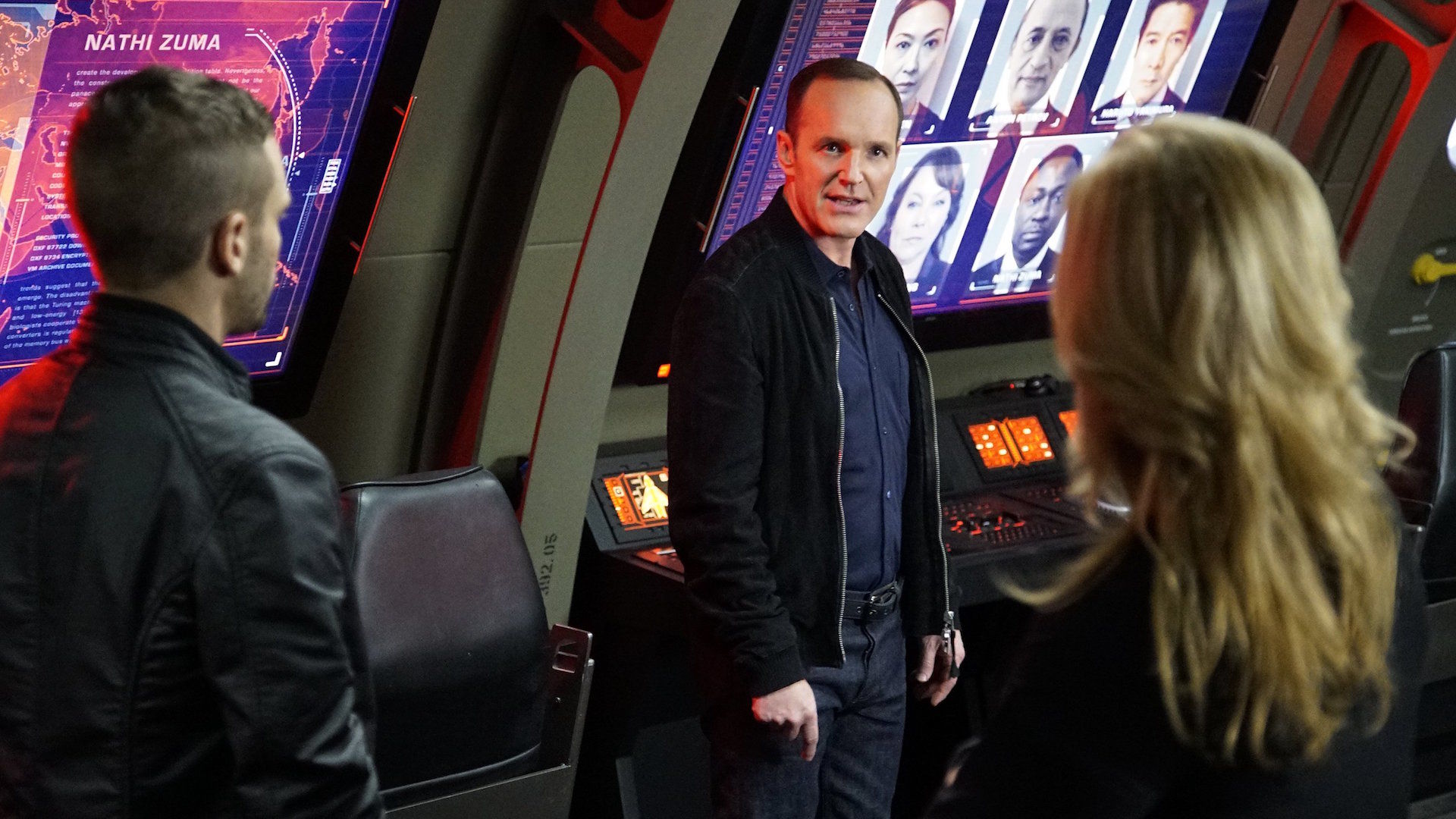 Marvel's Agents of S.H.I.E.L.D. photos,Pilot ,0-8-4 ,The Asset ,Eye Spy ,Girl in the Flower Dress ,FZZT ,The Hub ,The Well ,Repairs ,The Bridge ,The Magical Place ,Seeds ,T.R.A.C.K.S. ,T.A.H.I.T.I. ,Yes Men ,End of the Beginning ,Turn, Turn, Turn ,Providence ,The Only Light in the Darkness ,Nothing Personal ,Ragtag ,Beginning of the End ,Shadows ,Heavy Is the Head ,Making Friends and Influencing People ,Face My Enemy ,A Hen in the Wolf House ,A Fractured House ,The Writing on the Wall ,The Things We Bury ,...Ye Who Enter Here ,What They Become ,Aftershocks ,Who You Really Are ,One of Us ,Love in the Time of Hydra ,One Door Closes ,Afterlife ,Melinda ,The Frenemy of My Enemy ,The Dirty Half Dozen ,Scars ,S.O.S.: Part 1 ,S.O.S.: Part 2 ,Laws of Nature ,Purpose in the Machine ,A Wanted (Inhu)man ,Devils You Know ,4,722 Hours ,Among Us Hideâ€¦ ,Chaos Theory ,Many Heads, One Tale ,Closure ,Maveth ,Bouncing Back ,The Inside Man ,Parting Shot ,Watchdogs ,Spacetime ,Paradise Lost ,The Team ,The Singularity ,Failed Experiments ,Emancipation ,Absolution ,Ascension ,The Ghost ,Meet the New Boss ,Uprising ,Let Me Stand Next to Your Fire ,Lockup ,The Good Samaritan ,Deals with Our Devils ,The Laws of Inferno Dynamics ,Broken Promises ,The Patriot ,Wake Up ,Hot Potato Soup ,BOOM ,The Man Behind the Shield ,Self Control ,What If... ,Identity and Change ,No Regrets ,All the Madame's Men ,Farewell, Cruel World! ,The Return ,World's End ,Orientation (Part One) ,Orientation (Part Two) ,A Life Spent ,A Life Earned ,Rewind ,Fun & Games ,Together or Not at All ,The Last Day ,Best Laid Plans ,Past Life ,All the Comforts of Home ,The Real Deal ,Principia ,The Devil Complex ,Rise and Shine ,Inside Voices ,The Honeymoon ,All Roads Leadâ€¦ ,Option Two ,The One Who Will Save Us All ,The Force of Gravity ,The End ,Missing Pieces ,Window of Opportunity ,Fear and Loathing on the Planet of Kitson ,Code Yellow ,The Other Thing ,Inescapable ,Toldja ,Collision Course (Part I) ,Collision Course (Part II) ,Leap ,From the Ashes ,The Sign ,New Life 