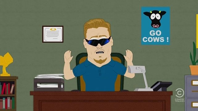 South Park,Cartman Gets an Anal Probe ,Weight Gain 4000 ,Volcano ,Big Gay Al's Big Gay Boat Ride ,An Elephant Makes Love to a Pig ,Death ,Pinkeye ,Starvin' Marvin ,Mr. Hankey, the Christmas Poo ,Damien ,Tom's Rhinoplasty ,Mecha-Streisand ,Cartman's Mom is a Dirty Slut ,Terrance & Phillip in 