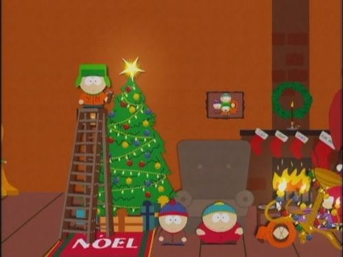 South Park,Cartman Gets an Anal Probe ,Weight Gain 4000 ,Volcano ,Big Gay Al's Big Gay Boat Ride ,An Elephant Makes Love to a Pig ,Death ,Pinkeye ,Starvin' Marvin ,Mr. Hankey, the Christmas Poo ,Damien ,Tom's Rhinoplasty ,Mecha-Streisand ,Cartman's Mom is a Dirty Slut ,Terrance & Phillip in 