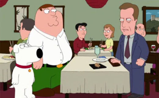 Family Guy,Death Has a Shadow ,I Never Met the Dead Man ,Chitty Chitty Death Bang ,Mind Over Murder ,A Hero Sits Next Door ,The Son Also Draws ,Brian: Portrait of a Dog ,Peter, Peter, Caviar Eater ,Holy Crap ,DaBoom ,Brian in Love ,Love Thy Trophy ,Death is a Bitch ,The King is Dead ,I Am Peter, Hear Me Roar ,If I'm Dyin' I'm Lyin' ,Running Mates ,A Picture's Worth a Thousand Bucks ,Fifteen Minutes of Shame ,Road to Rhode Island ,Let's Go to the Hop ,Dammit Janet ,There's Something About Paulie ,He's Too Sexy for His Fat ,E. Peterbus Unum ,The Story on Page One ,Wasted Talent ,Fore, Father ,The Thin White Line ,Brian Does Hollywood ,Mr. Griffin Goes to Washington ,One If by Clam, Two If by Sea ,And the Wiener is... ,Death Lives ,Lethal Weapons ,The Kiss Seen Around the World ,Mr. Saturday Knight ,Fish Out of Water ,Emission Impossible ,To Love and Die in Dixie ,Screwed the Pooch ,Peter Griffin: Husband, Father...Brother? ,Ready, Willing, and Disabled ,A Very Special Family Guy Freakin' Christmas ,Brian Wallows and Peter's Swallows ,From Method to Madness ,Stuck Together, Torn Apart ,Road to Europe ,Family Guy Viewer Mail (1) ,When You Wish Upon a Weinstein ,North by North Quahog ,Fast Times at Buddy Cianci Jr. High ,Blind Ambition ,Don't Make Me Over ,The Cleveland-Loretta Quagmire ,Petarded ,Brian the Bachelor ,8 Simple Rules for Buying My Teenage Daughter ,Breaking Out is Hard to Do ,Model Misbehavior ,Peter's Got Woods ,Perfect Castaway ,Jungle Love ,PTV ,Brian Goes Back to College ,The Courtship of Stewie's Father ,The Fat Guy Strangler ,The Father, The Son and the Holy Fonz ,Brian Sings and Swings ,Patriot Games ,I Take Thee, Quagmire ,Sibling Rivalry ,Deep Throats ,Peterotica ,You May Kiss the...Uh...Guy Who Receives ,Petergeist ,Untitled Griffin Family History ,Stewie B. Goode ,Bango Was His Name-O ,Stu & Stewie's Excellent Adventure ,Stewie Loves Lois ,Mother Tucker ,Hell Comes to Quahog ,Saving Private Brian ,Whistle While Your Wife Works ,Prick Up Your Ears ,Chick Cancer ,Barely Legal ,Road to Rupert ,Peter's Two Dads ,The Tan Aquatic with Steve Zissou ,Airport '07 ,Bill and Peter's Bogus Adventure ,No Meals on Wheels ,Boys Do Cry ,No Chris Left Behind ,It Takes a Village Idiot, and I Married One ,Meet the Quagmires ,Blue Harvest ,Movin' Out ,Believe It or Not, Joe's Walking on Air ,Stewie Kills Lois ,Lois Kills Stewie ,Padre de Familia ,Peter's Daughter ,McStroke ,Back to the Woods ,Play It Again, Brian ,The Former Life of Brian ,Long John Peter ,Love Blactually ,I Dream of Jesus ,Road to Germany ,Baby Not on Board ,The Man with Two Brians ,Tales of a Third Grade Nothing ,Ocean's Three and a Half ,Family Gay ,The Juice is Loose! ,FOX-y Lady ,Not All Dogs Go to Heaven ,420 ,Stew-Roids ,We Love You Conrad ,Three Kings ,Peter's Progress ,Road to the Multiverse ,Family Goy ,Spies Reminiscent of Us ,Brian's Got a Brand New Bag ,Hannah Banana ,Quagmire's Baby ,Jerome is the New Black ,Dog Gone ,Business Guy ,Big Man on Hippocampus ,Dial Meg for Murder ,Extra Large Medium ,Go, Stewie, Go! ,Peter-assment ,Brian Griffin's House of Payne ,April in Quahog ,Brian & Stewie ,Quagmire's Dad ,The Splendid Source ,Something, Something, Something, Dark Side ,Partial Terms of Endearment ,And Then There Were Fewer ,Excellence in Broadcasting ,Welcome Back, Carter ,Halloween on Spooner Street ,Baby, You Knock Me Out ,Brian Writes a Bestseller ,Road to the North Pole ,New Kidney in Town ,And I'm Joyce Kinney ,Friends of Peter G ,German Guy ,The Hand That Rocks the Wheelchair ,Trading Places ,Tiegs for Two ,Brothers & Sisters ,The Big Bang Theory ,Foreign Affairs ,It's a Trap! ,Lottery Fever ,Seahorse Seashell Party ,Screams of Silence: The Story of Brenda Q ,Stewie Goes for a Drive ,Back to the Pilot ,Thanksgiving ,Amish Guy ,Cool Hand Peter ,Grumpy Old Man ,Quagmire & Meg ,The Blind Side ,Livin' on a Prayer ,Tom Tucker: The Man and His Dream ,Be Careful What You Fish For ,Burning Down the Bayit ,Killer Queen ,Forget-Me-Not ,You Can't Do That on Television, Peter ,Mr. and Mrs. Stewie ,Leggo My Meg-O ,Tea Peter ,Family Guy Viewer Mail (2) ,Internal Affairs ,Into Fat Air ,Ratings Guy ,The Old Man & the Big 'C' ,Yug Ylimaf ,Joe's Revenge ,Lois Comes Out of Her Shell ,Friends Without Benefits ,Jesus, Mary & Joseph ,Space Cadet ,Brian's Play ,The Giggity Wife ,Valentine's Day in Quahog ,Chris Cross ,Call Girl ,Turban Cowboy ,12 and a Half Angry Men ,Bigfat ,Total Recall ,Save the Clam ,Farmer Guy ,Roads to Vegas ,No Country Club for Old Men ,Finders Keepers ,Vestigial Peter ,Quagmire's Quagmire ,A Fistful of Meg ,Boopa-dee Bappa-dee ,Life of Brian ,Into Harmony's Way ,Christmas Guy ,Peter Problems ,Grimm Job ,Brian's a Bad Father ,Mom's the Word ,3 Acts of God ,Fresh Heir ,Secondhand Spoke ,Herpe the Love Sore ,The Most Interesting Man in the World ,Baby Got Black ,Meg Stinks! ,He's Bla-ack! ,Chap Stewie ,The Simpsons Guy ,The Book of Joe ,Baking Bad ,Brian the Closer ,Turkey Guys ,The 2000-Year-Old Virgin ,Stewie, Chris & Brian's Excellent Adventure ,Our Idiot Brian ,This Little Piggy ,Quagmire's Mom ,Encyclopedia Griffin ,Stewie is Enceinte ,Dr. C and the Women ,#JOLO ,Once Bitten ,Roasted Guy ,Fighting Irish ,Take My Wife ,Pilling Them Softly ,Papa Has a Rollin' Son ,Guy, Robot ,Peternormal Activity ,Peter, Chris, & Brian ,Peter's Sister ,Hot Pocket-Dial ,Brokeback Swanson ,A Shot in the Dark ,Candy, Quahog Marshmallow ,The Peanut Butter Kid ,Scammed Yankees ,An App a Day ,Underage Peter ,A Lot Going on Upstairs ,The Heartbreak Dog ,Take a Letter ,The New Adventures of Old Tom ,Run, Chris, Run ,Road to India ,The Boys in the Band ,Bookie of the Year ,American Gigg-olo ,Inside Family Guy ,Chris Has Got a Date, Date, Date, Date, Date ,Hot Shots ,High School English ,Carter and Tricia ,How the Griffin Stole Christmas ,Passenger Fatty-Seven ,Gronkowsbees ,Peter's Def Jam ,The Finer Strings ,The Dating Game ,Cop and a Half-Wit ,Saturated Fat Guy ,Peter's Lost Youth ,The Peter Principal ,Dearly Deported ,A House Full of Peters ,Emmy-Winning Episode ,Foxx in the Men House ,Nanny Goats ,Follow the Money ,Three Directors ,The D in Apartment 23 ,Petey IV ,Crimes and Meg's Demeanor ,Don't Be a Dickens at Christmas ,Boy (Dog) Meets Girl (Dog) ,Dog Bites Bear ,Send in Stewie, Please ,V is for Mystery ,Veteran Guy ,The Woof of Wall Street ,'Family Guy' Through the Years ,Switch the Flip ,HTTPete ,The Unkindest Cut ,Are You There God? It's Me, Peter ,Married... With Cancer ,Dead Dog Walking ,Pal Stewie ,Big Trouble in Little Quahog ,Regarding Carter ,Stand By Meg ,The Griffin Winter Games ,Con Heiress ,Pawtucket Pete ,Hefty Shades of Gray ,Trump Guy ,Bri, Robot ,Trans-Fat ,Family Guy Lite ,No Giggity, No Doubt ,You Can't Handle the Booth ,Island Adventure ,Throw It Away ,Girl, Internetted ,Adam West High ,Yacht Rocky ,Bri-Da ,Absolutely Babulous ,Disney's The Reboot ,Cat Fight ,Peter & Lois' Wedding 