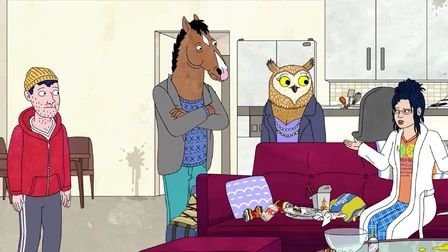 BoJack Horseman photos,The BoJack Horseman Story, Chapter One ,BoJack Hates the Troops ,Prickly-Muffin ,ZoÃ«s and Zeldas ,Live Fast, Diane Nguyen ,Our A-Story Is a 'D' Story ,Say Anything ,The Telescope ,Horse Majeure ,One Trick Pony ,Downer Ending ,Later ,Brand New Couch ,Yesterdayland ,Still Broken ,After the Party ,Chickens ,Higher Love ,Hank After Dark ,Let's Find Out ,The Shot ,Yes And ,Escape from L.A. ,Out to Sea ,Start Spreading the News ,The BoJack Horseman Show ,BoJack Kills ,Fish Out of Water ,Love and/or Marriage ,Brrap Brrap Pew Pew ,Stop the Presses ,Old Acquaintance ,Best Thing That Ever Happened ,It's You ,That's Too Much, Man! ,That Went Well ,See Mr. Peanutbutter Run ,The Old Sugarman Place ,Hooray! Todd Episode! ,Commence Fracking ,Thoughts and Prayers ,Stupid Piece of Sh*t ,Underground ,The Judge ,Ruthie ,Lovin' That Cali Lifestyle!! ,Time's Arrow ,What Time Is It Right Now ,The Light Bulb Scene ,The Dog Days Are Over ,Planned Obsolescence ,BoJack the Feminist ,The Amelia Earhart Story ,Free Churro ,INT. SUB ,Mr. Peanutbutter's Boos ,Ancient History ,Head in the Clouds ,The Showstopper ,The Stopped Show ,Episode 1 ,Episode 2 ,Episode 3 ,Episode 4 ,Episode 5 ,Episode 6 ,Episode 7 ,Episode 8 ,Episode 9 ,Episode 10 ,Episode 11 ,Episode 12 ,Episode 13 ,Episode 14 ,Episode 15 ,Episode 16 