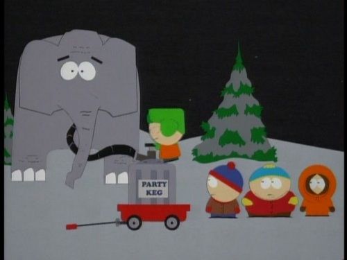 South Park photos,Cartman Gets an Anal Probe ,Weight Gain 4000 ,Volcano ,Big Gay Al's Big Gay Boat Ride ,An Elephant Makes Love to a Pig ,Death ,Pinkeye ,Starvin' Marvin ,Mr. Hankey, the Christmas Poo ,Damien ,Tom's Rhinoplasty ,Mecha-Streisand ,Cartman's Mom is a Dirty Slut ,Terrance & Phillip in 